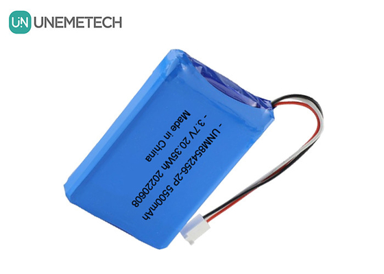 3.7V リポリ 再充電電池パック 854256 2P 5500mAh 工業機器用電池