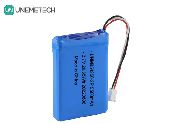 3.7V リポリ 再充電電池パック 854256 2P 5500mAh 工業機器用電池