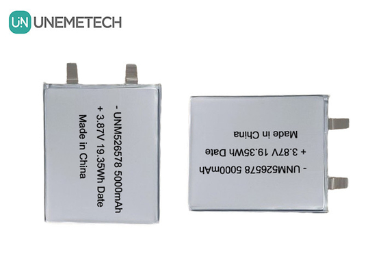 526578 3.87V 高電圧 LiPo バッテリー 5000mAh 4.45V 充電電圧 パワーバンク用