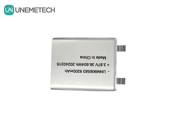 3.87V 9200mAh 906583 パワーバンク用の高圧リチウムイオン電池パック