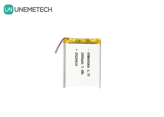 UNEMETECH 605060 2000mAh ポリマー リチウム バッテリー 3.7V 美容器 充電式 バッテリー