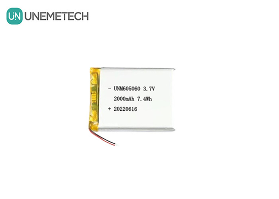 UNEMETECH 605060 2000mAh ポリマー リチウム バッテリー 3.7V 美容器 充電式 バッテリー