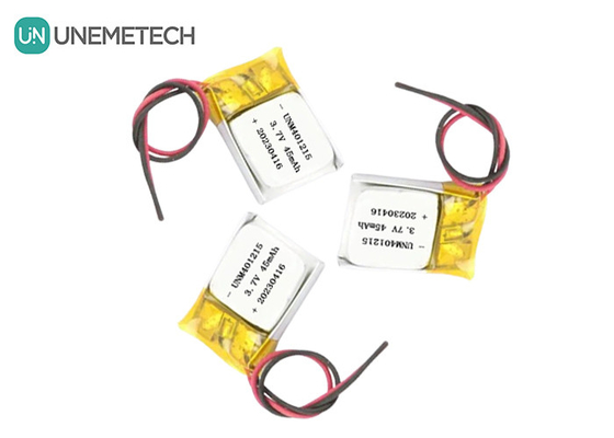 超薄型リチウムポリマーバッテリー 401215 3.7V 45mAh GPS追跡用のリポバッテリー
