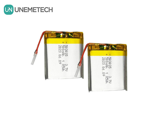 500mAh リチウムポリマー電池 503035 3.7V リポ電池 携帯電子機器用