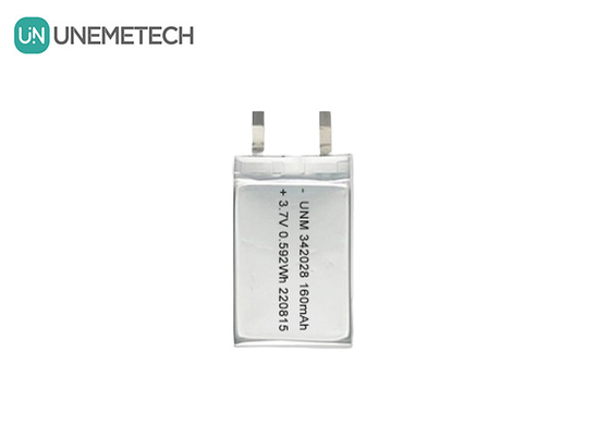 Bluetooth バッテリー 160mAh 3.7V 再充電可能なリチウムポリマーイオンバッテリー 342028 トラッカー用