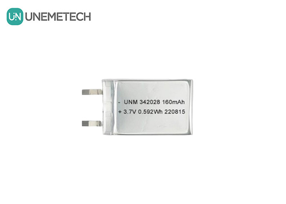 Bluetooth バッテリー 160mAh 3.7V 再充電可能なリチウムポリマーイオンバッテリー 342028 トラッカー用