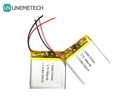3.7V 300mAh リポ充電電池 373030 ブルーツスピーカー用