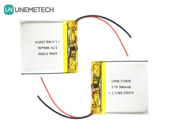 3.7V 300mAh リポ充電電池 373030 ブルーツスピーカー用