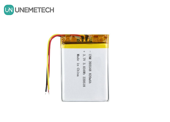 リチウムポリマーバッテリー 3.7V 820mAh 393548 電子乳房ポンプのためのリポ充電電池パック