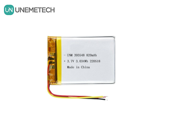 リチウムポリマーバッテリー 3.7V 820mAh 393548 電子乳房ポンプのためのリポ充電電池パック