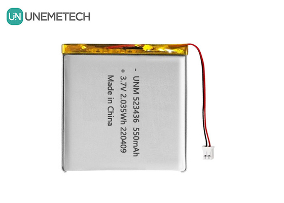 リチウムイオンポリマーバッテリー 3.7V 550mAh 523436 リ充電可能なリポリマーバッテリー GPSトラッカー