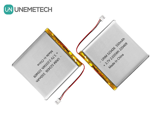 リチウムイオンポリマーバッテリー 3.7V 550mAh 523436 リ充電可能なリポリマーバッテリー GPSトラッカー