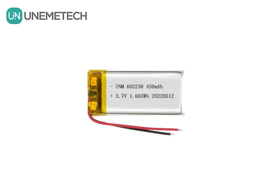リチウムイオンポリマー電池 602238 3.7V 450mAh リチウムイオン電池 ペットトラッカー