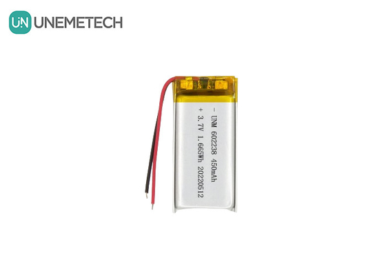 リチウムイオンポリマー電池 602238 3.7V 450mAh リチウムイオン電池 ペットトラッカー