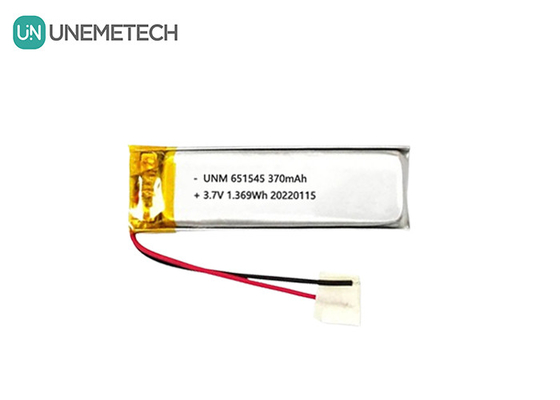 3.7V 370mAh 651545 リチャージ可能なリチウムリチウムイオンポリマーバッテリー デジタル製品