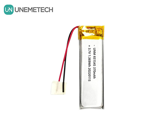 3.7V 370mAh 651545 リチャージ可能なリチウムリチウムイオンポリマーバッテリー デジタル製品