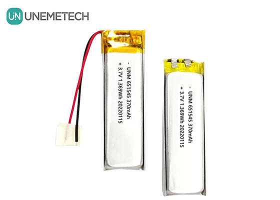 3.7V 370mAh 651545 リチャージ可能なリチウムリチウムイオンポリマーバッテリー デジタル製品