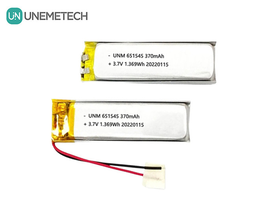 3.7V 370mAh 651545 リチャージ可能なリチウムリチウムイオンポリマーバッテリー デジタル製品