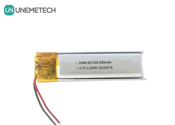 ビューティ&amp;メイク バッテリーサプライヤー 600mAh 3.7V リポ バッテリー 651558 脱毛剤