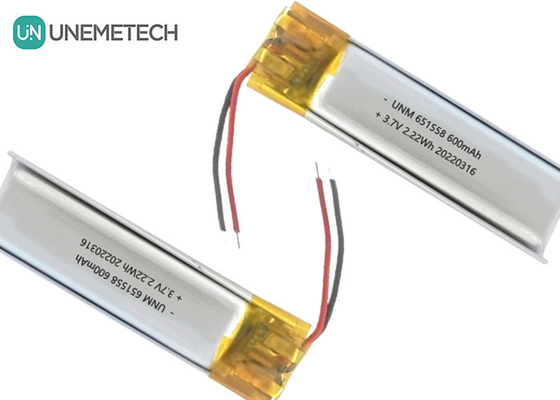 ビューティ&amp;メイク バッテリーサプライヤー 600mAh 3.7V リポ バッテリー 651558 脱毛剤