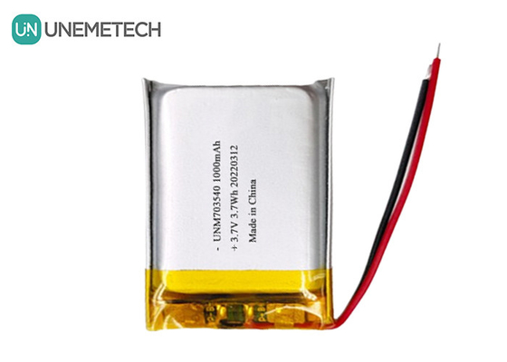 電子製品のリポ電池 1000mAh 703540 3.7V 再充電可能なリポリマー電池
