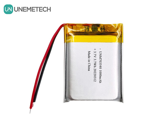 電子製品のリポ電池 1000mAh 703540 3.7V 再充電可能なリポリマー電池