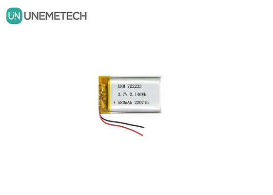 リチウムポリマー電池 722233 3.7V 580mAh LiPo電池 中国から メーカー