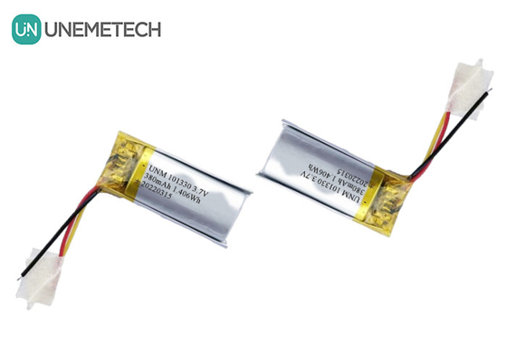 3.7V 380mAh リ充電可能なリポリマー電池 101330 スマートウォッチ用