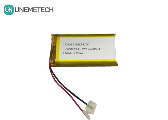 3.7V 3000mAh 充電可能な高容量リチウムポリマー電池 113465 スマートフォン用