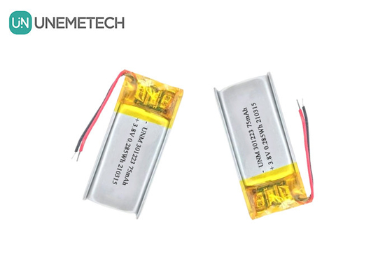3.8V 75mAh リチウムイオンポリマーバッテリー 321223 電子ペンのための小型リポバッテリー