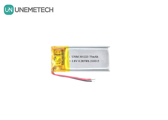 3.8V 75mAh リチウムイオンポリマーバッテリー 321223 電子ペンのための小型リポバッテリー