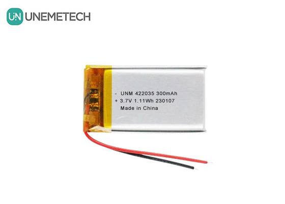 3.7V 300mAh リチウムイオン電池 422035 リモコン用のリポ電池