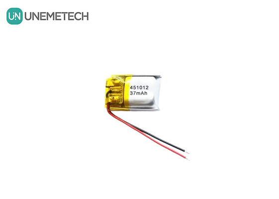 451012 3.7V 37mAh リチャージ可能な小型リチウムポリマーバッテリー マイクロデバイス用
