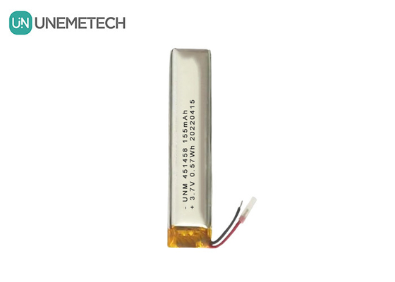 リポ 3.7V 155mAh 再充電可能なポリマー電池 451458 無線ヘッドセット用