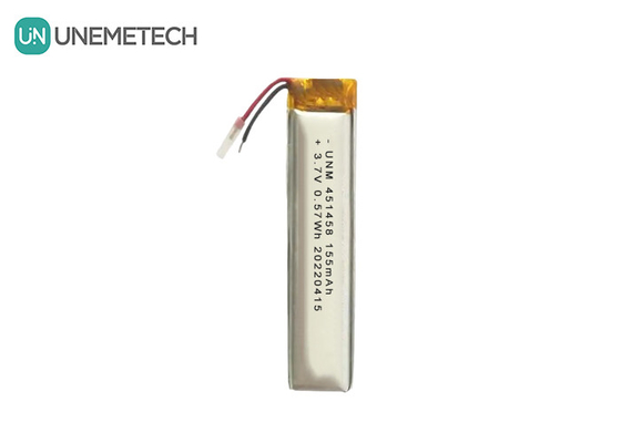 リポ 3.7V 155mAh 再充電可能なポリマー電池 451458 無線ヘッドセット用