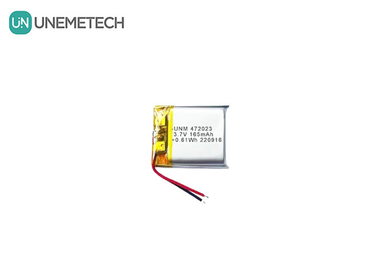 再充電可能なリチウムポリマー電池 3.7V 165mAh 472023 MP3プレーヤー電池