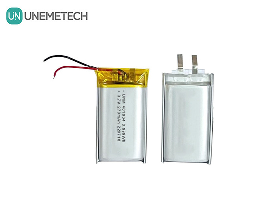 充電可能な深循環型リチウムイオンポリマーバッテリー 3.7V 270mAh 481834 スマートメガネ用