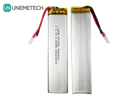 3.7V 900mAh リポ電池 直角型リチウムポリマー電池 501885 ミニチュアセメラ用