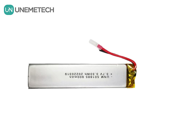 3.7V 900mAh リポ電池 直角型リチウムポリマー電池 501885 ミニチュアセメラ用