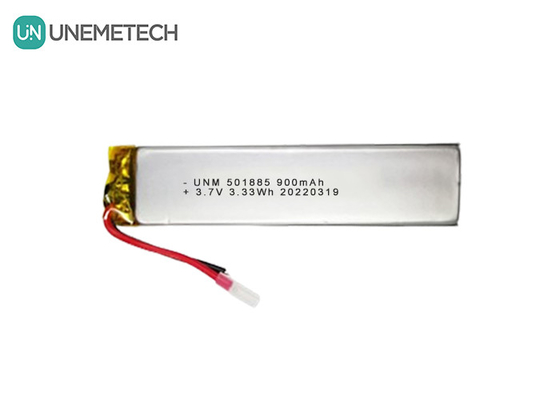 3.7V 900mAh リポ電池 直角型リチウムポリマー電池 501885 ミニチュアセメラ用