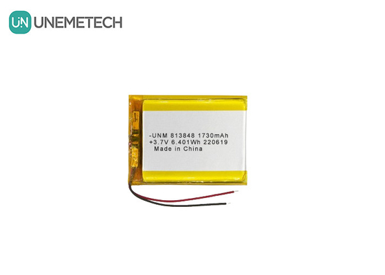 3.7V 1730mAh 大容量 リチウムイオンポリマー電池 813848 パワーバンク用