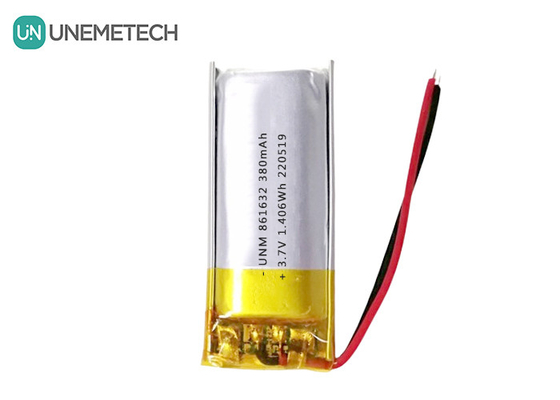 1S リポ電池 3.7V 380mAh リ充電可能なリポリマー電池 861632 テーブルランプ