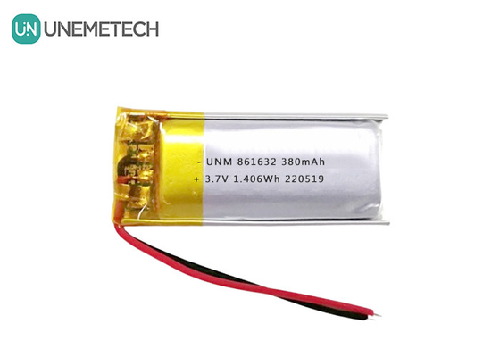 1S リポ電池 3.7V 380mAh リ充電可能なリポリマー電池 861632 テーブルランプ