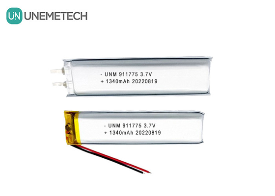 3.7V リポ充電電池 1340mAh リチウムポリマー電池 911775 スマートペン