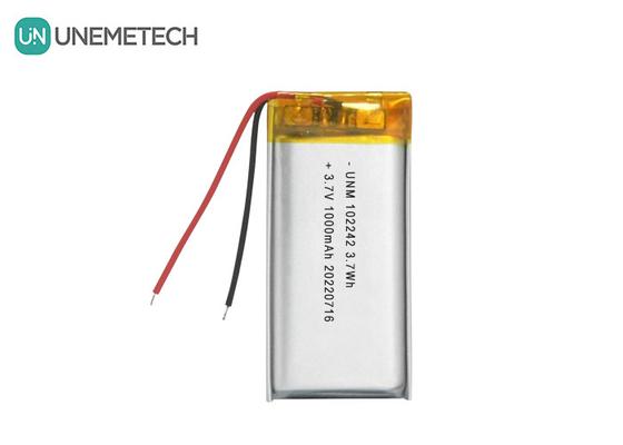 3.7V 1000mAh 102242 テーブルランプ用の標準リチウムイオンポリマー電池