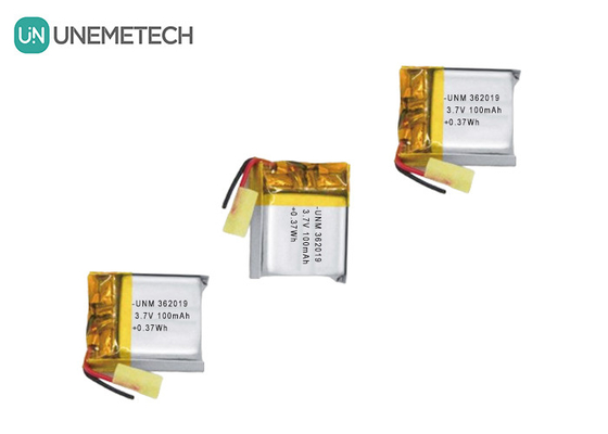3.7V 100mAh 小型リチウムポリマーバッテリー 362019 無線ヘッドセット