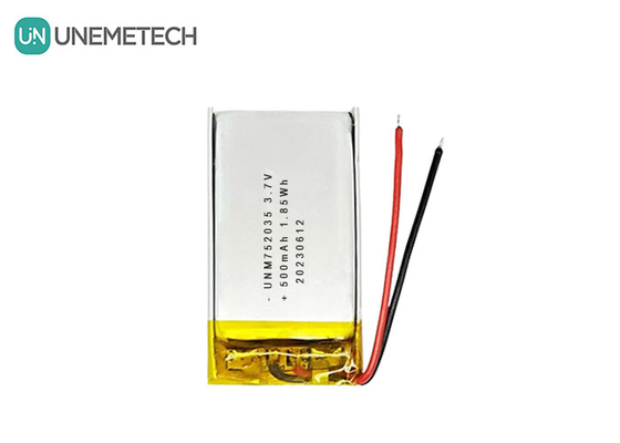 3.7V 500mAh 752035 リモコン用リチウムポリマーバッテリー