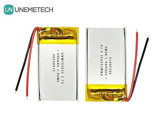 3.7V 500mAh 752035 リモコン用リチウムポリマーバッテリー