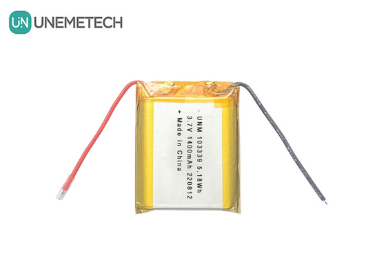 3.7V 1400mAh 高性能 リチウムイオンポリマーバッテリー 103339 玩具車用