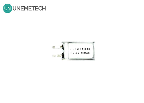 3.7V 45mAh スマートメガネ用の小型低重量リチウムポリマーバッテリー 441018